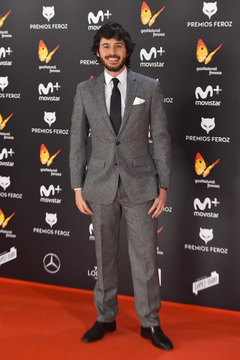 Javier Pereira en la alfombra roja de los Premios Feroz 2017