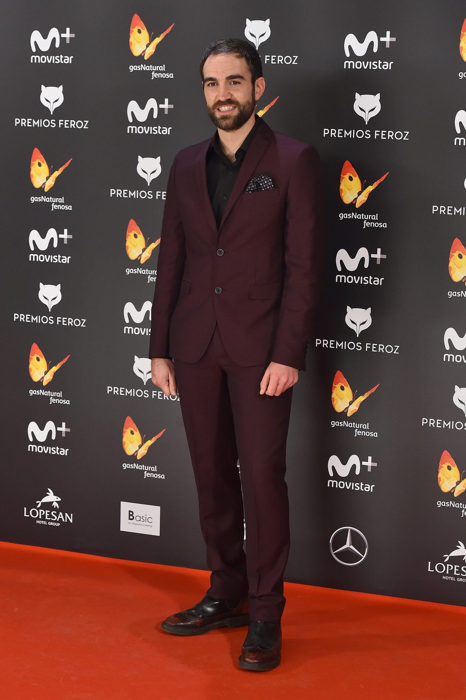 Joan Plazaola en la alfombra roja de los Premios Feroz 2017