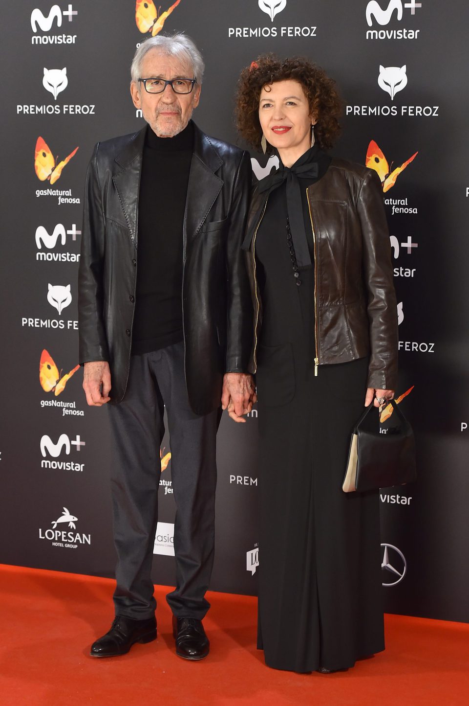 José Sacristán y Amparo Pascual en la alfombra roja de los Premios Feroz 2017