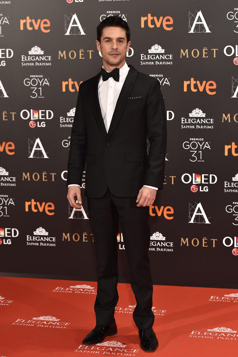 El actor Alejo Sauras en la alfombra roja de los Premios Goya 2017