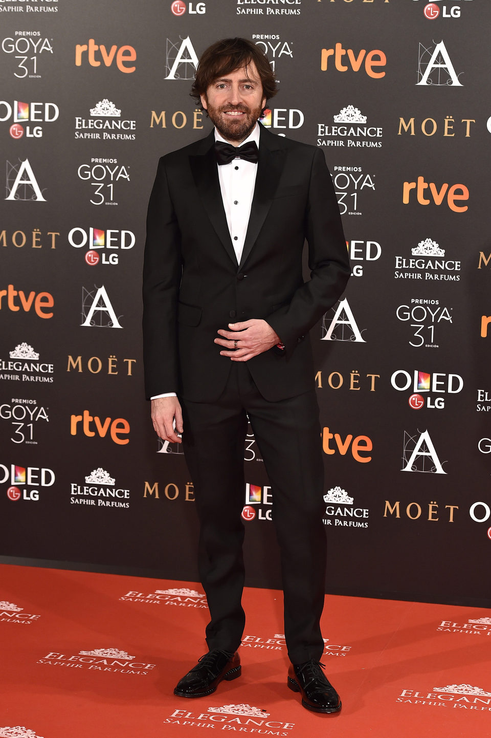 El director Daniel Sánchez Arévalo en la alfombra roja de los Premios Goya 2017