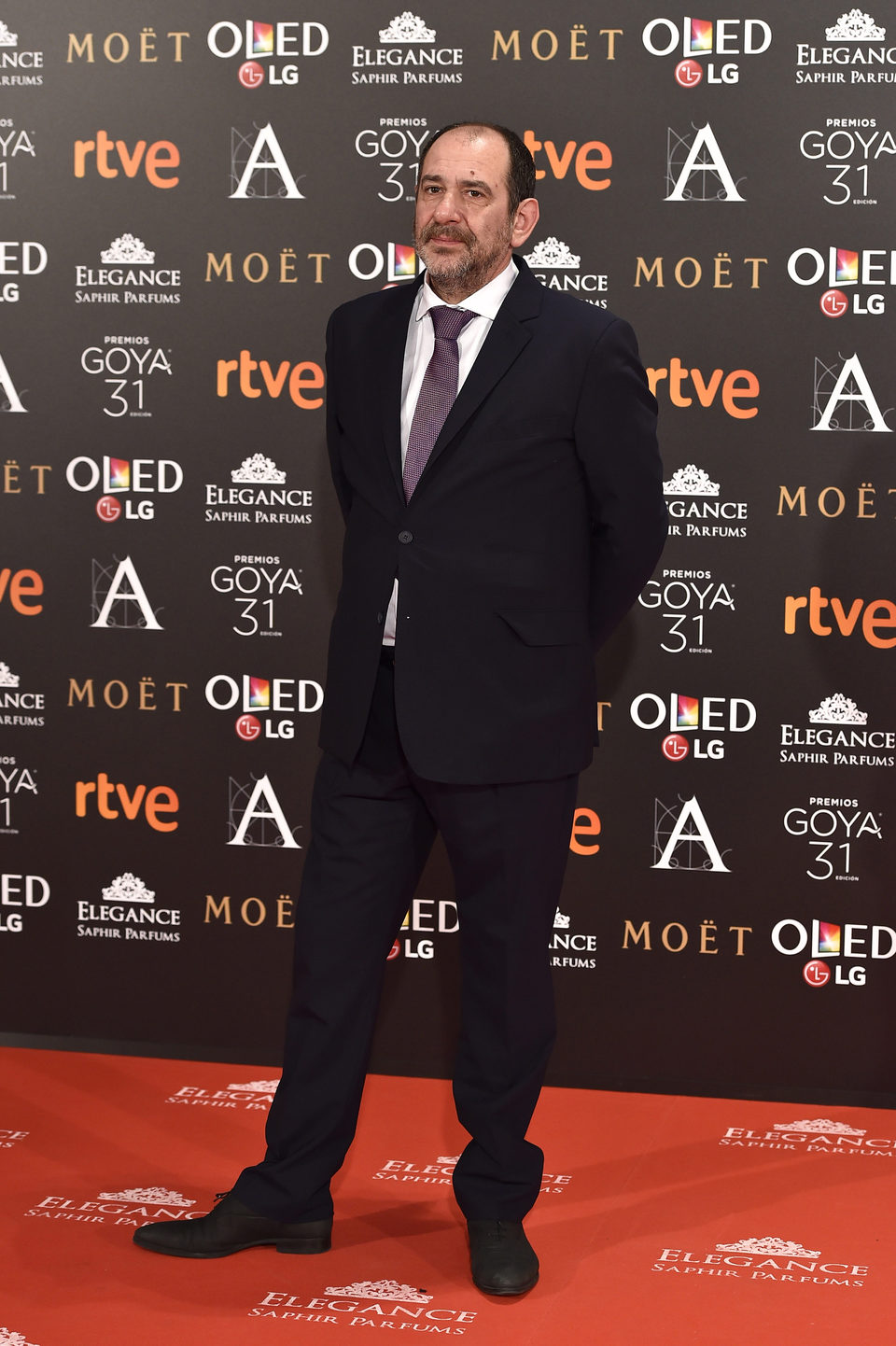 Karra Elejalde, actor de '100 metros', en la alfombra roja de los Premios Goya 2017