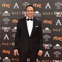 El actor Luis Callejo, nominado a Mejor actor, en la alfombra roja de los Premios Goya 2017