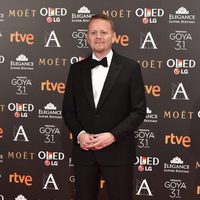 El guionista Patrick  Ness en la alfombra roja de los Premios Goya 2017