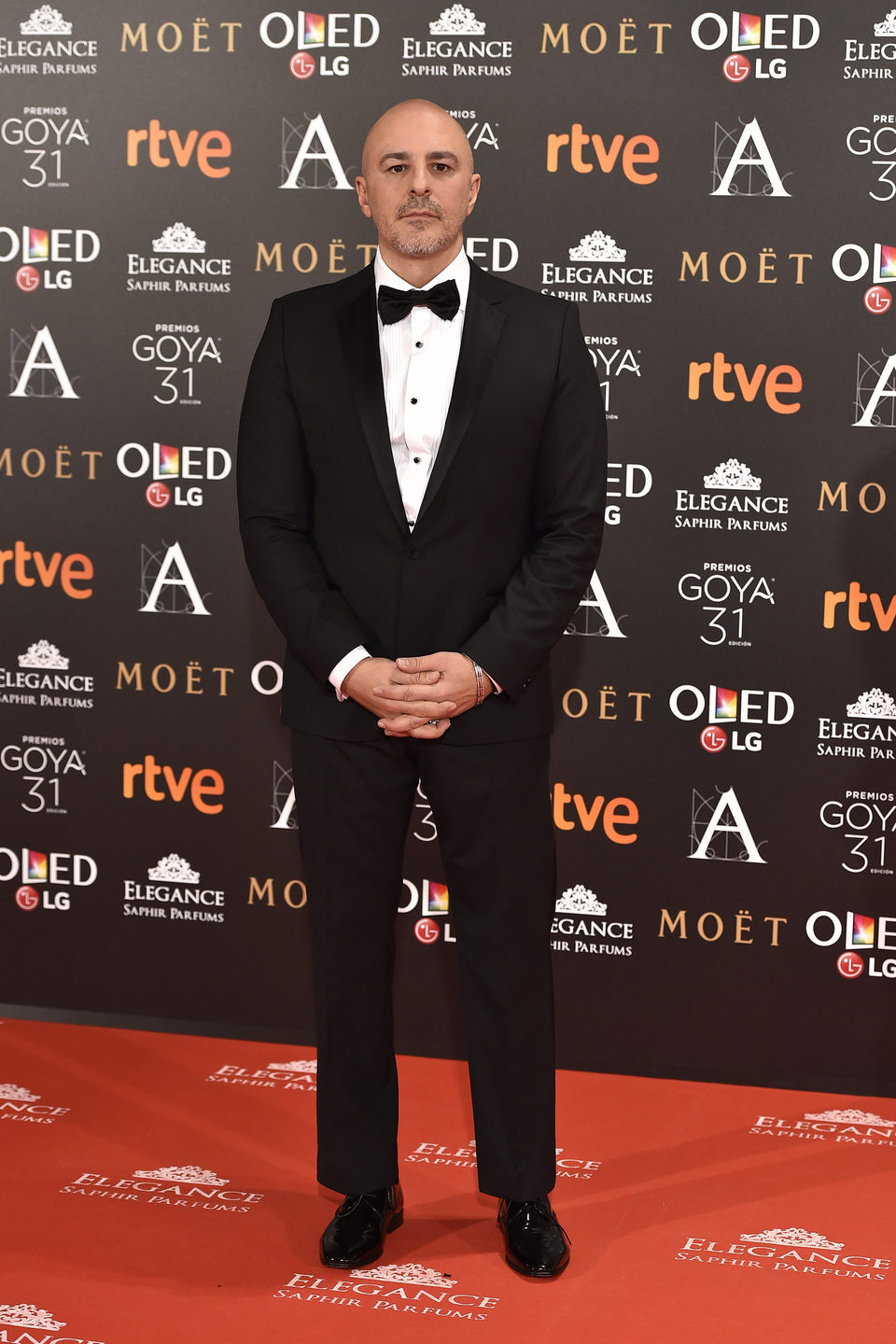 Roberto Álamo, nominado a Mejor actor protagonista, en la alfombra roja de los premios Goya 2017