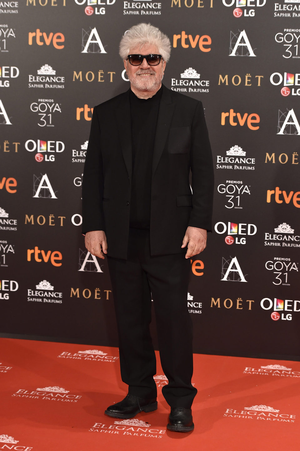 Pedro Almodóvar, el director de 'Julieta', en la alfombra roja de los Premios Goya 2017