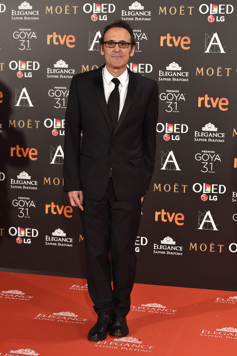 El compositor Alberto Iglesias en la alfombra roja de los Premios Goya 2017