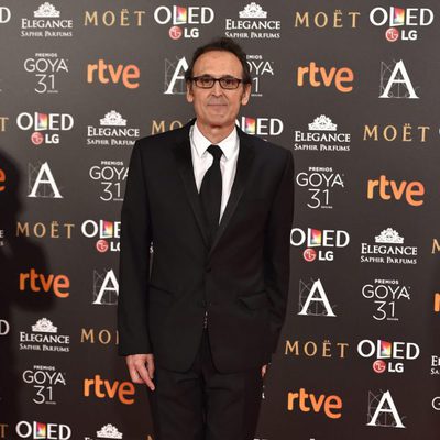 El compositor Alberto Iglesias en la alfombra roja de los Premios Goya 2017