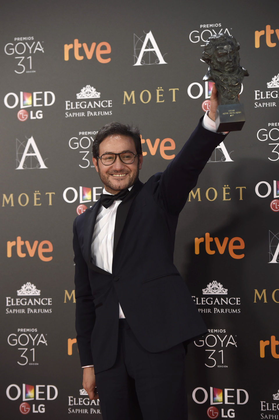 Carlos Santos, ganador del Goya 2017 a Mejor actor revelación