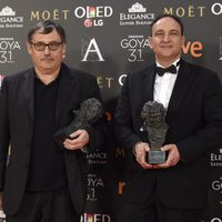 Pau Costa y Felix Berger ganadores del Goya 2017 a Mejores Efectos Especiales por 'Un monstruo viene a verme'