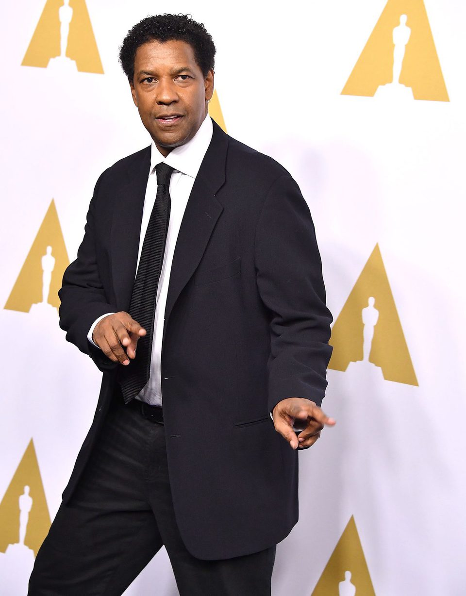 Denzel Washington en la Comida Anual de los Nominados en los Premios Oscar 2017