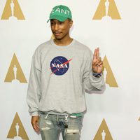 Pharrell Williams en la Comida Anual de los Nominados en los Premios Oscar 2017