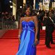 La nominada a Mejor Actriz de Reparto, Viola Davis, en la alfombra roja de los BAFTA 2017