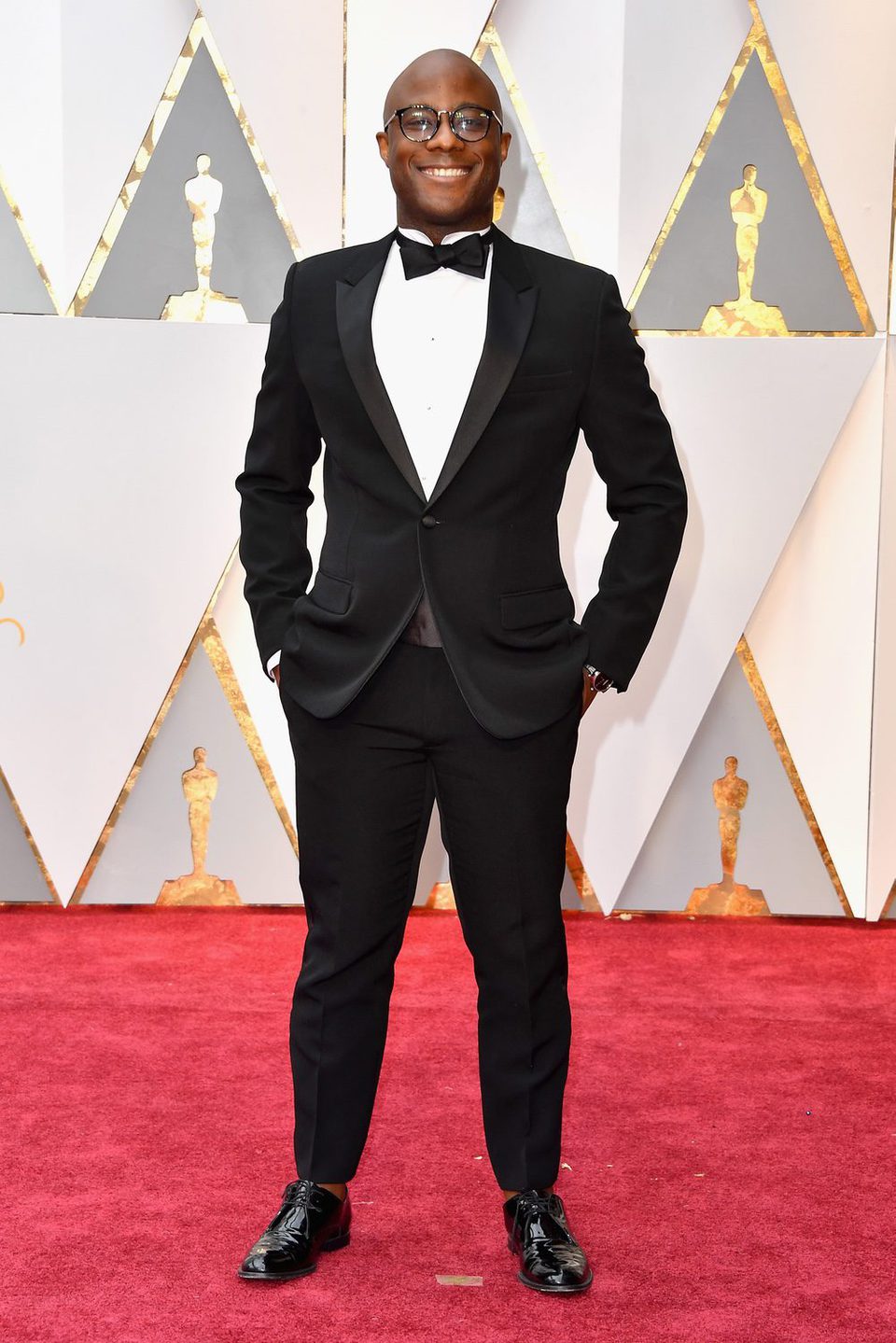 Barry Jenkins posa en la alfombra roja de los Premios Oscar 2017