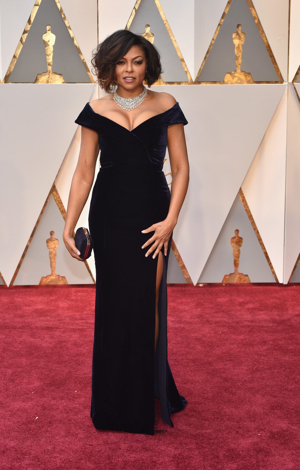 Taraji P. Henson en la alfombra roja de los Premios Oscar 2017