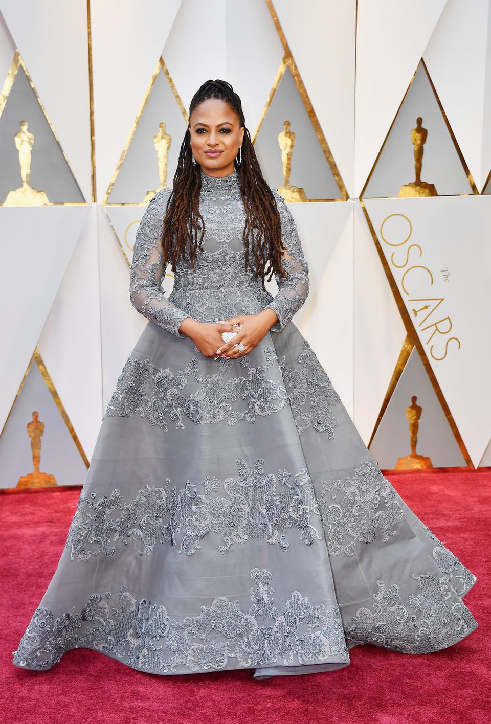 Ava Duvernay en la alfombra roja de los Premios Oscar 2017