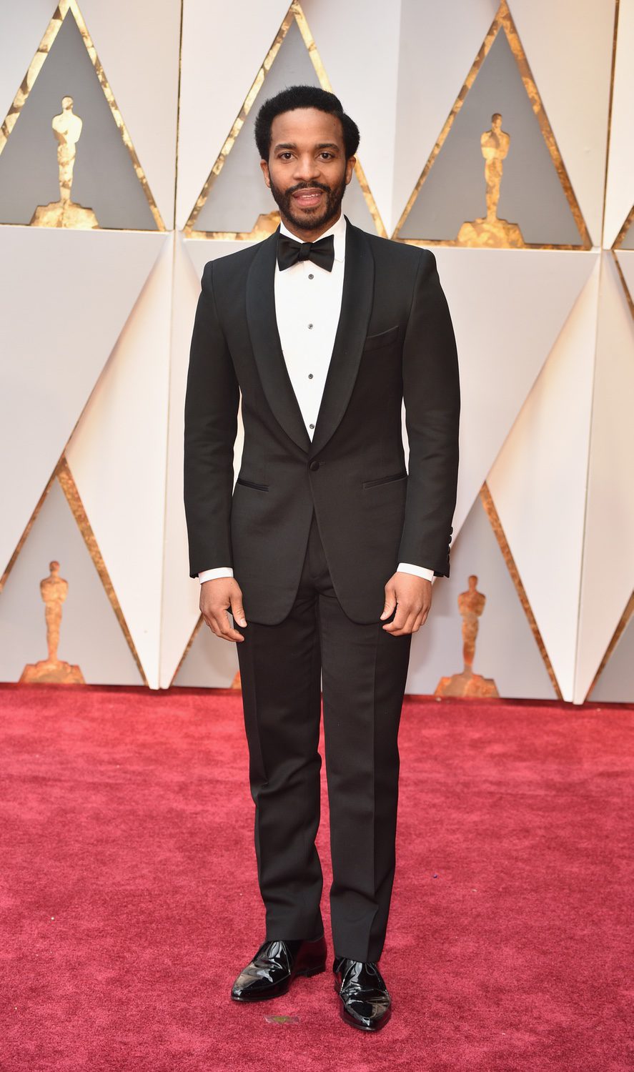 Andre Holland en la alfombra roja de los Premios Oscar 2017