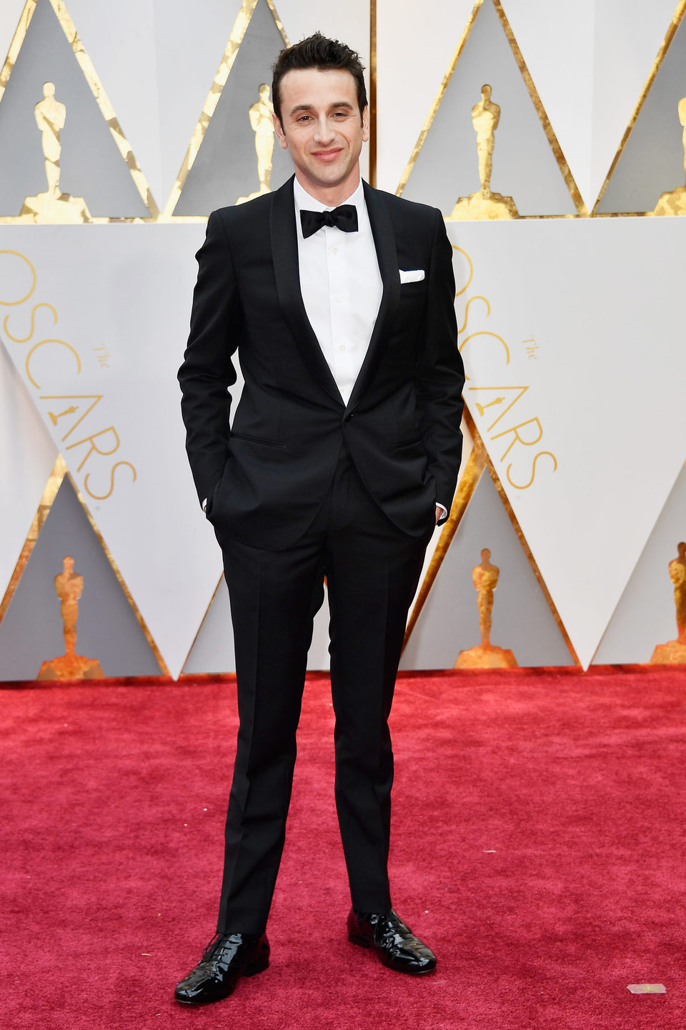 Justin Hurwitz en la alfombra roja de los Oscar 2017