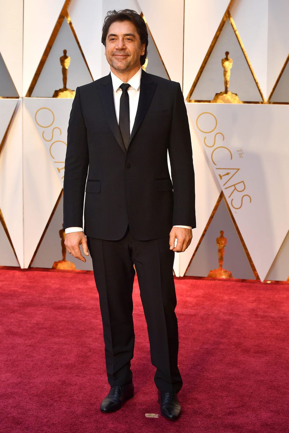 Javier Bardem en la alfombra roja de los Premios Oscar 2017