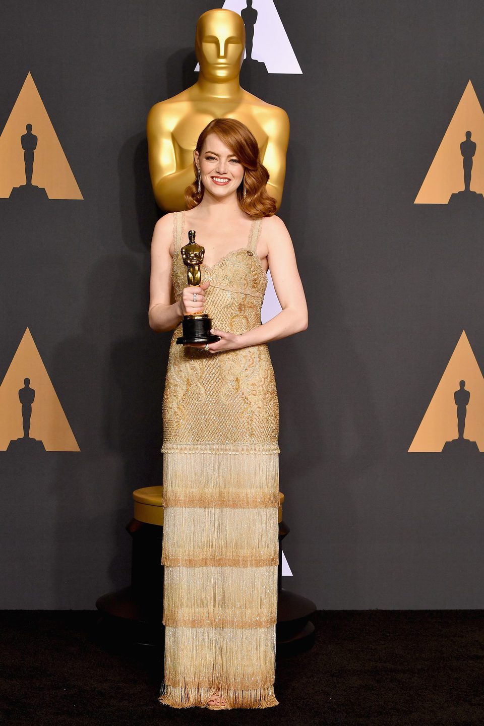 Emma Stone ganadora del Oscar a la Mejor Actriz por 'La La Land'