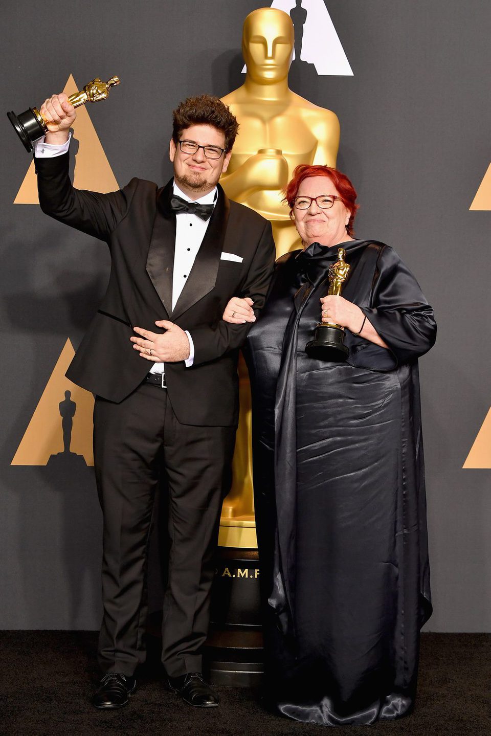 Kristof Deak y Anna Udvardy, ganadores del Oscar a Mejor Cortometraje por 'Sing'