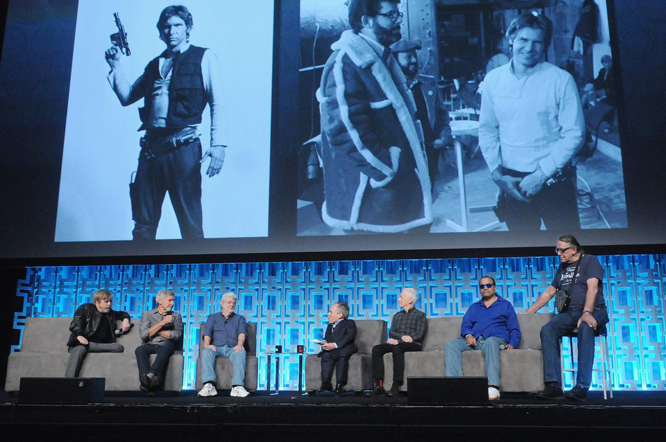 Mark Hamill y el resto del equipo de 'Star Wars' en la Star Wars Celebration