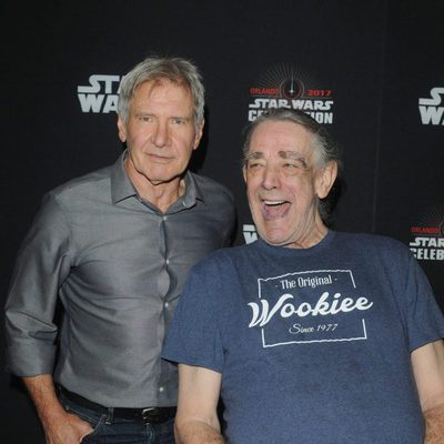 Harrison Ford y Peter Mayhew en la Star Wars Celebration