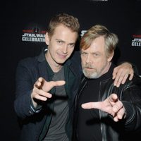 Mark Hamill y Hayden Christensen durante la Star Wars Celebration