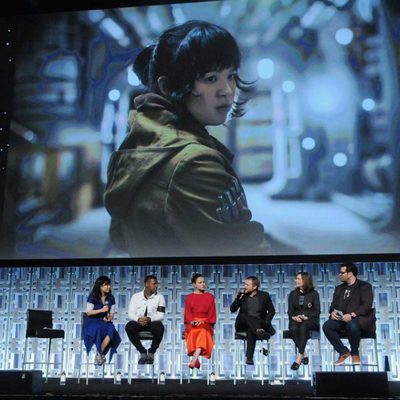 Imagen de Rose en el panel de 'Los últimos Jedi' en la Star Wars Celebration