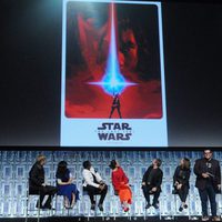 Poster de 'Los últimos Jedi' en el panel de la Star Wars Celebration