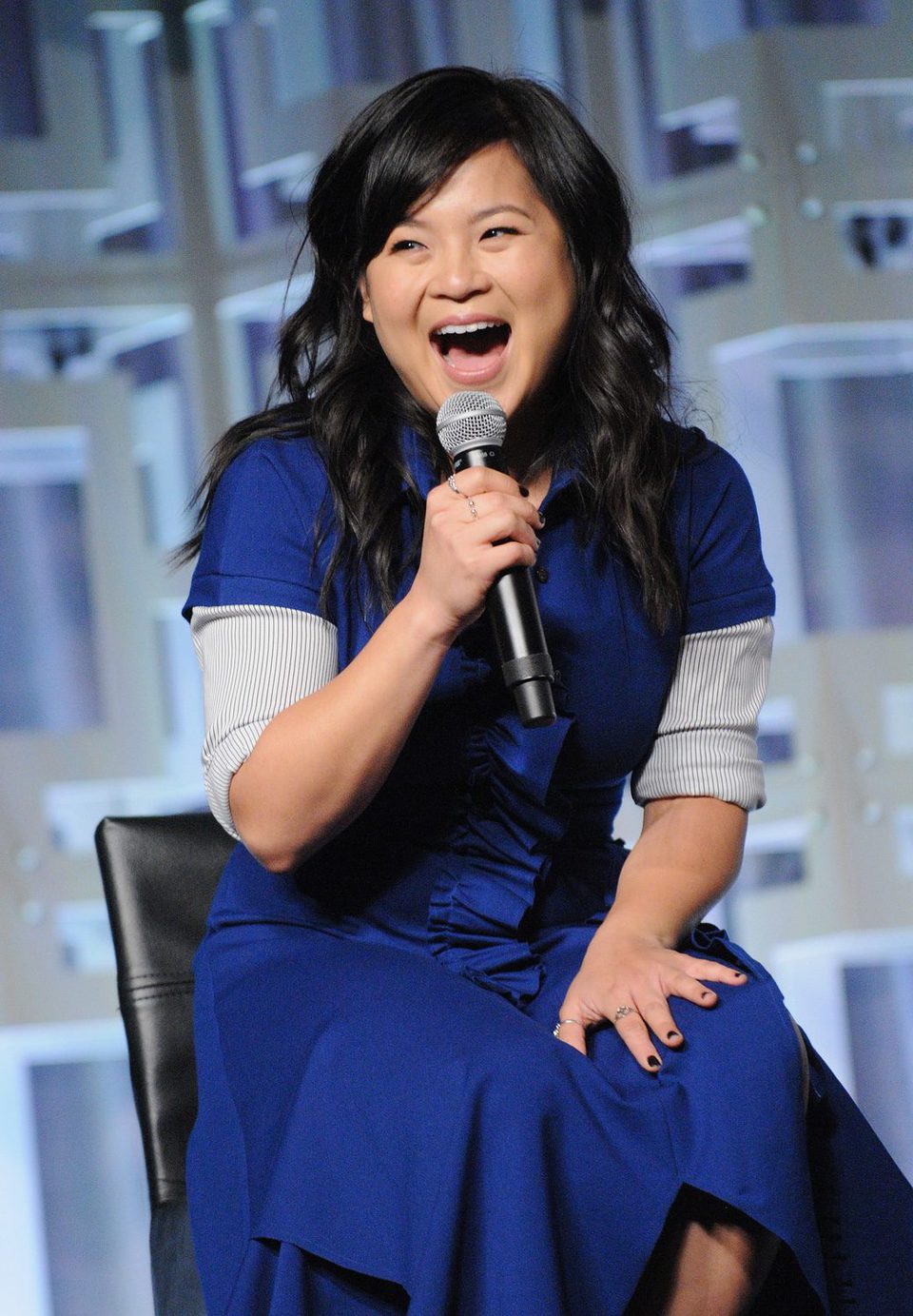 Kelly Marie Tran en el panel de 'Los últimos Jedi' de la Star Wars Celebration