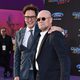 James Gunn y Michael Rooker en la premiere mundial de 'Guardianes de la galaxia Vol. 2'