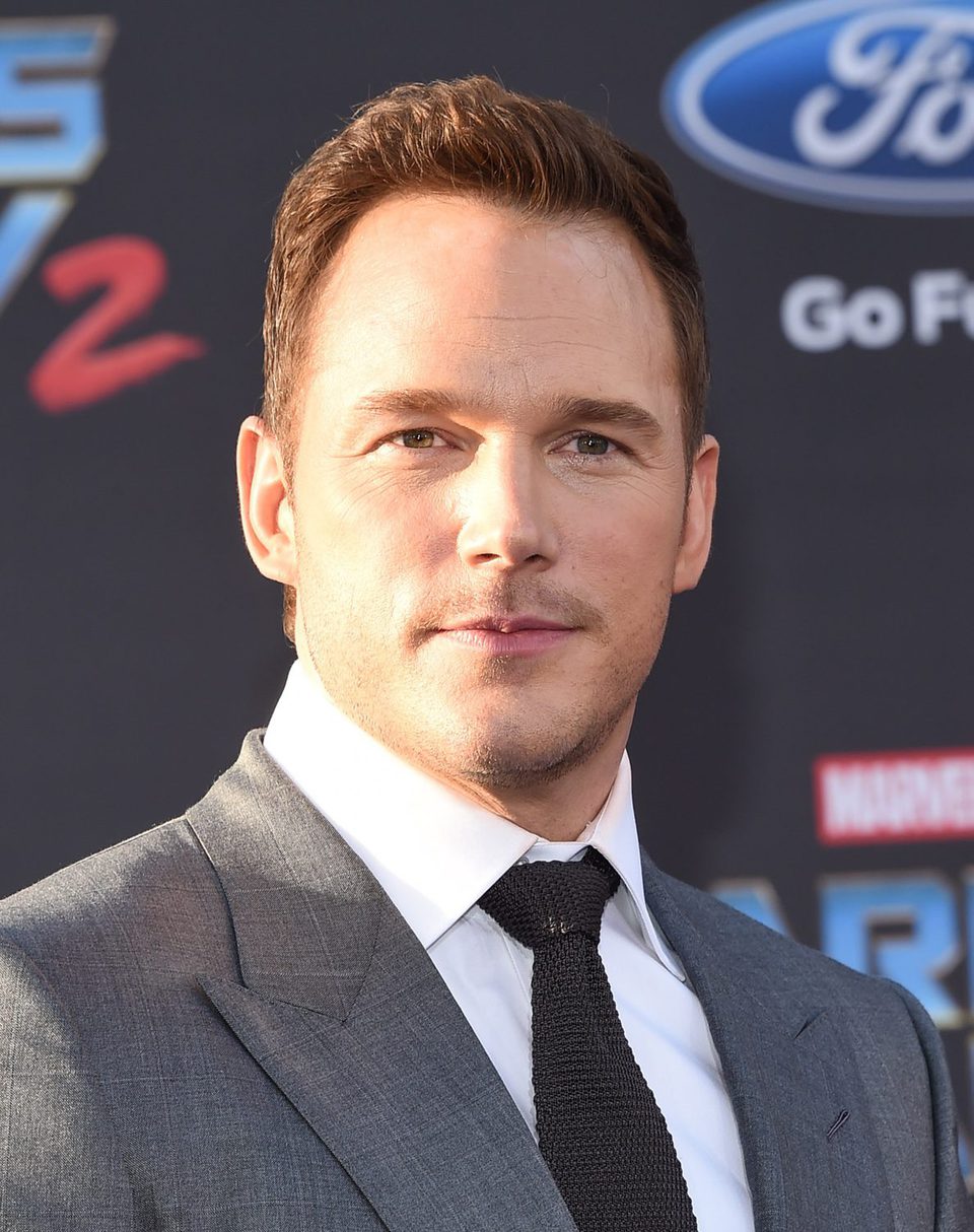 Chris Pratt posa  en la premiere mundial de 'Guardianes de la galaxia Vol. 2'