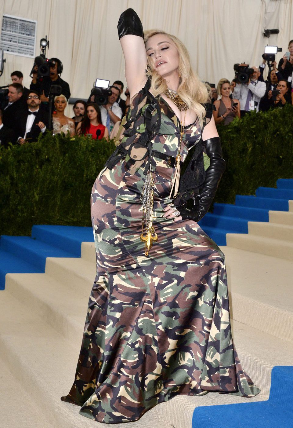 Madonna en la alfombra roja de la Gala Met 2017