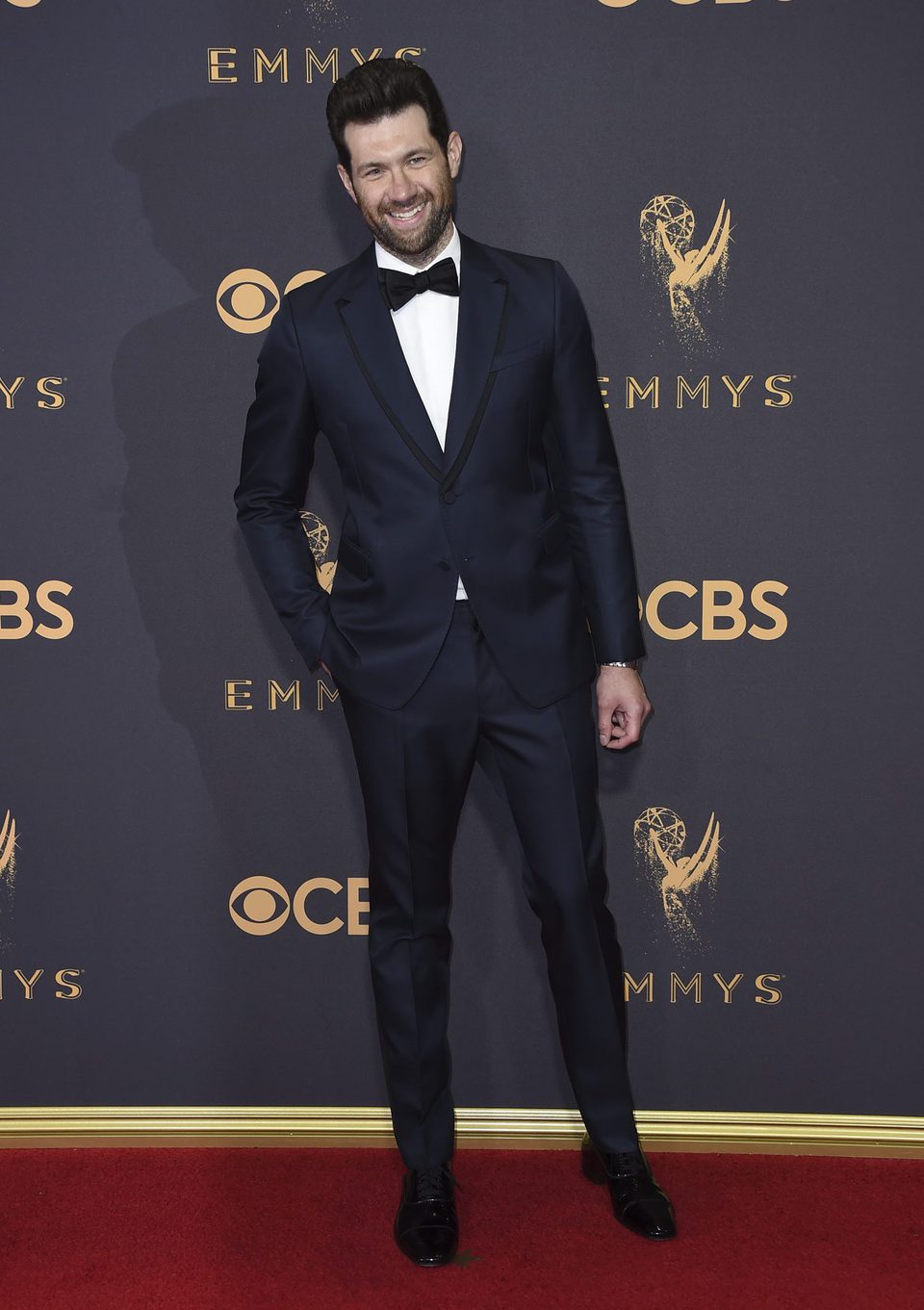 Billy Eichner en la alfombra roja de los premios Emmy 2017