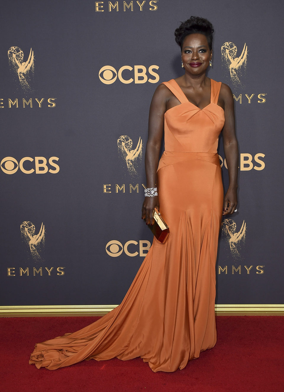 Viola Davis en la alfombra roja de los Emmy 2017