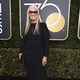 Jane Campion en la alfombra roja de los Globos de Oro 2018