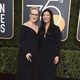 Meryl Streep y Aj-jen Poo en la alfombra roja de los Globos de Oro 2018