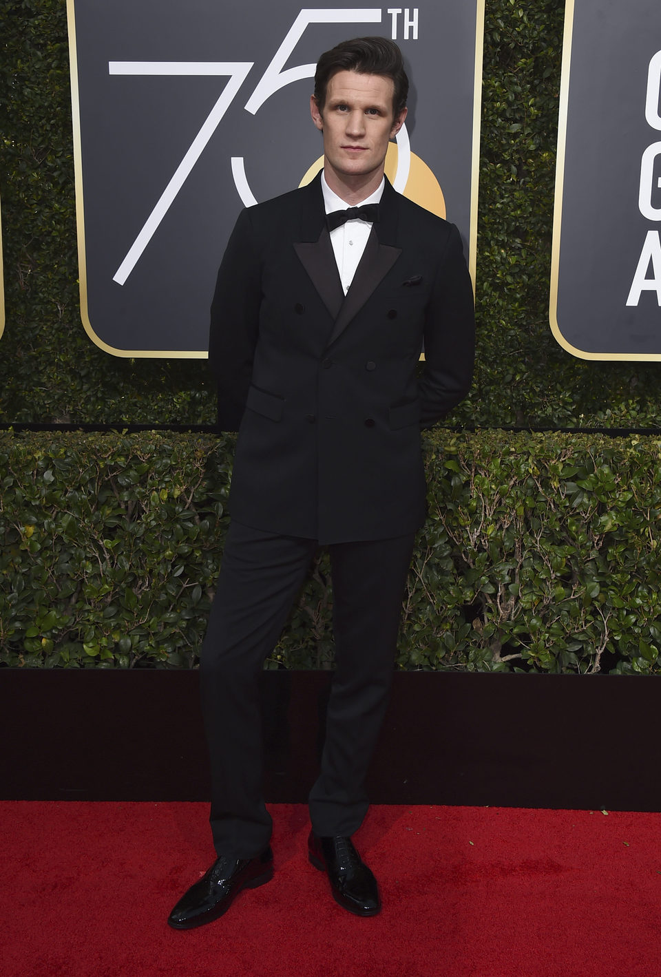 Matt Smith en la alfombra roja de los Globos de Oro 2018