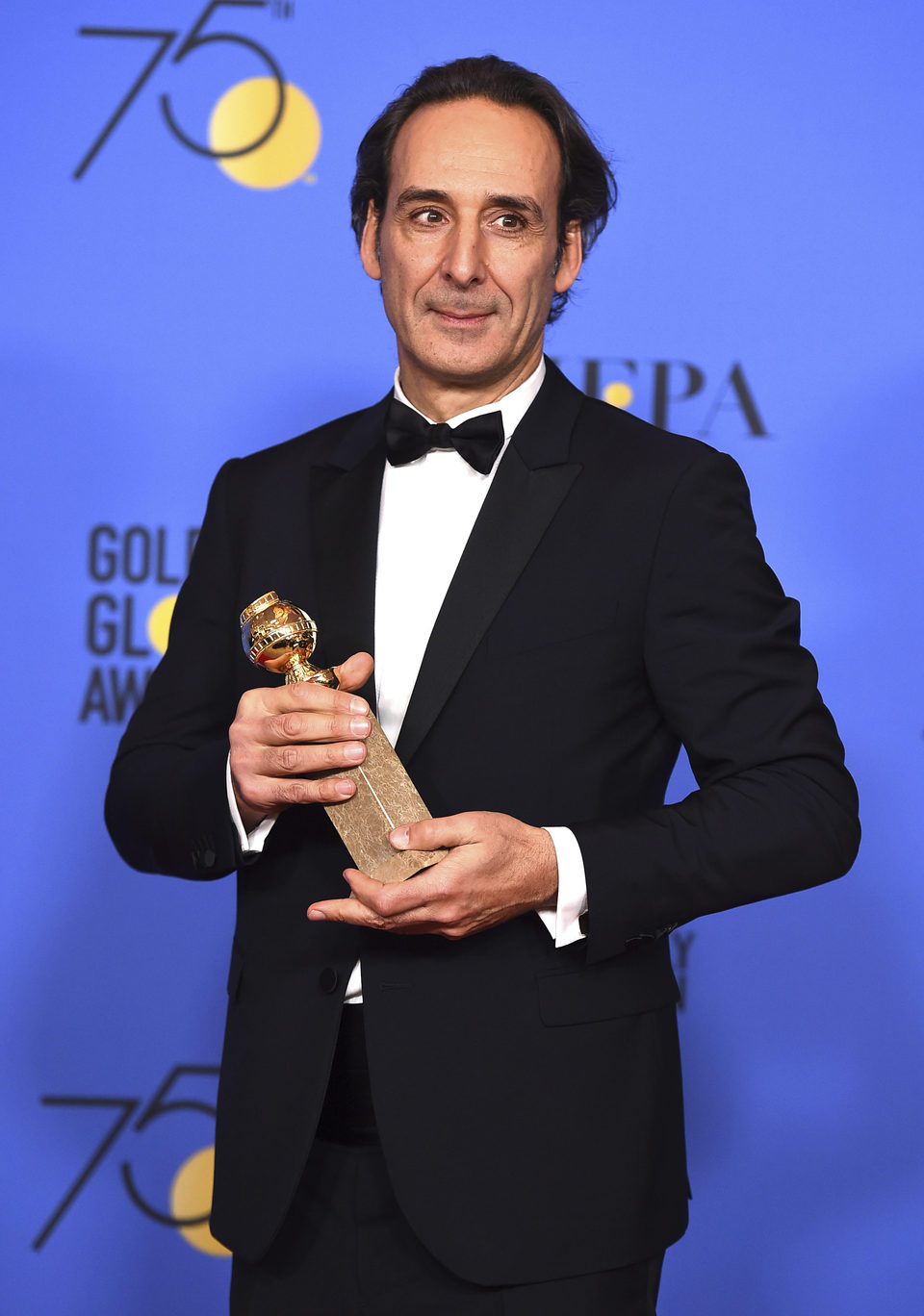 Alexander Desplat gana mejor música en los Globos de Oro 2018