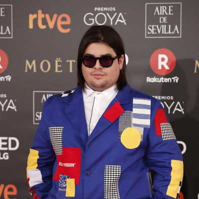 Brais Efe, protagonista de'Paquita Salas', llega a la alfombra de los Premios Goya 2018