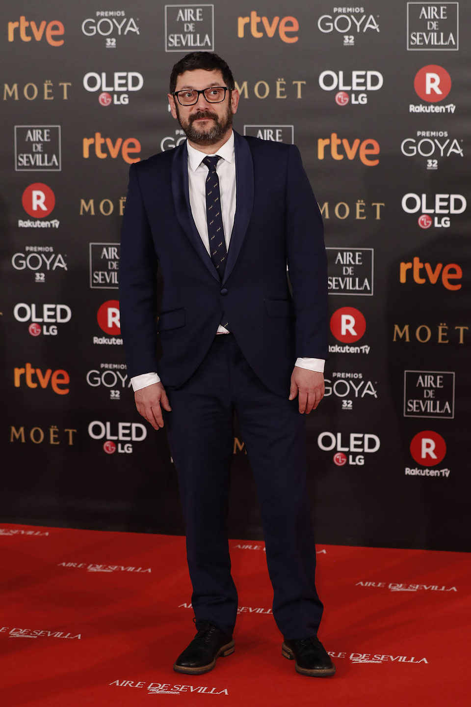 Manolo Solo en alfombra roja de los Goya 2018 