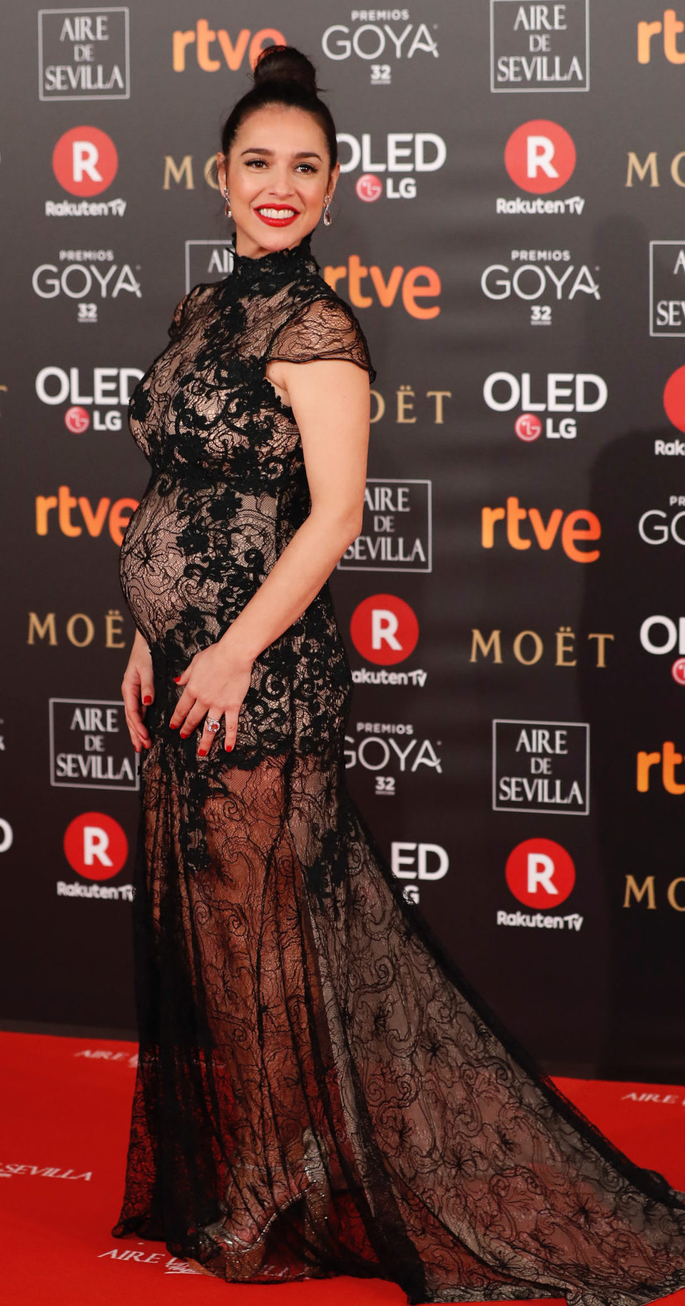 Cristina Brondo en la alfombra roja de los Premios Goya 2018