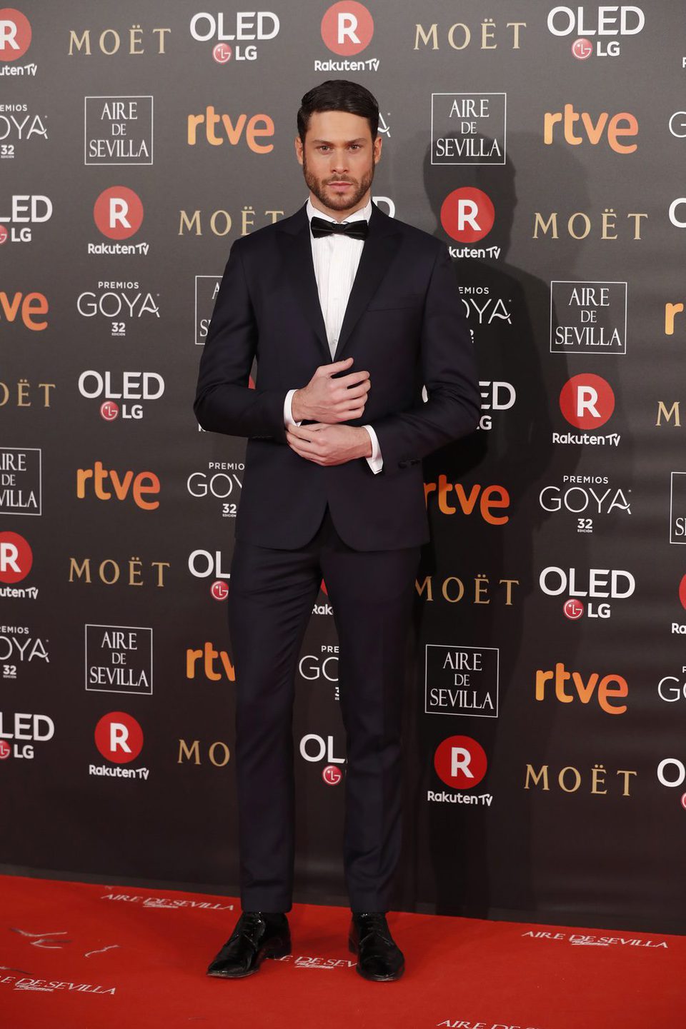 Jose Lamuño en la alfombra roja de los Premios Goya 2018