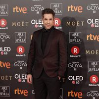 El actor Unax Ugalde en la alfombra roja de los Premios Goya 2018