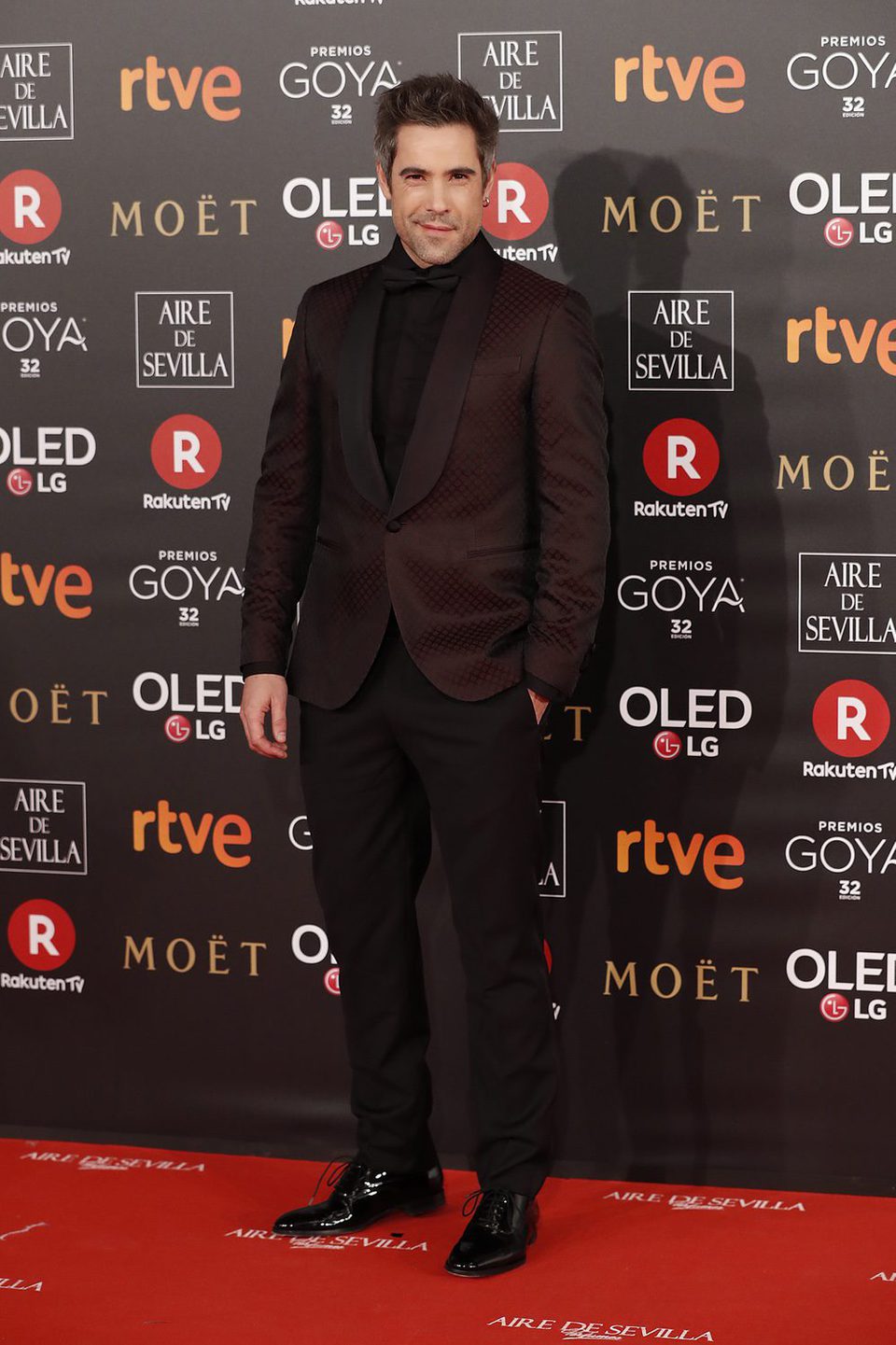 El actor Unax Ugalde en la alfombra roja de los Premios Goya 2018