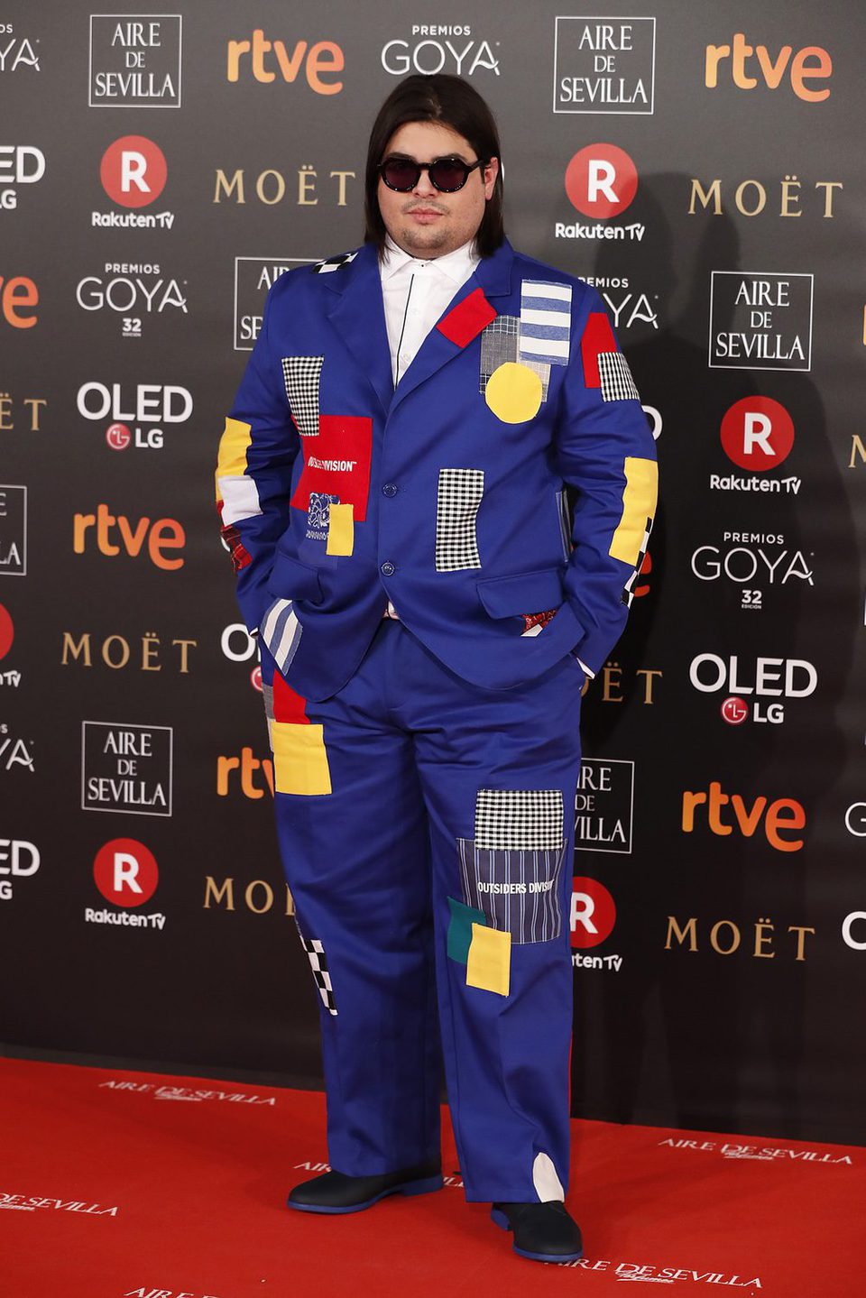 Brays Efe en la alfombra roja de los Premios Goya 2018