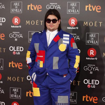 Brays Efe en la alfombra roja de los Premios Goya 2018