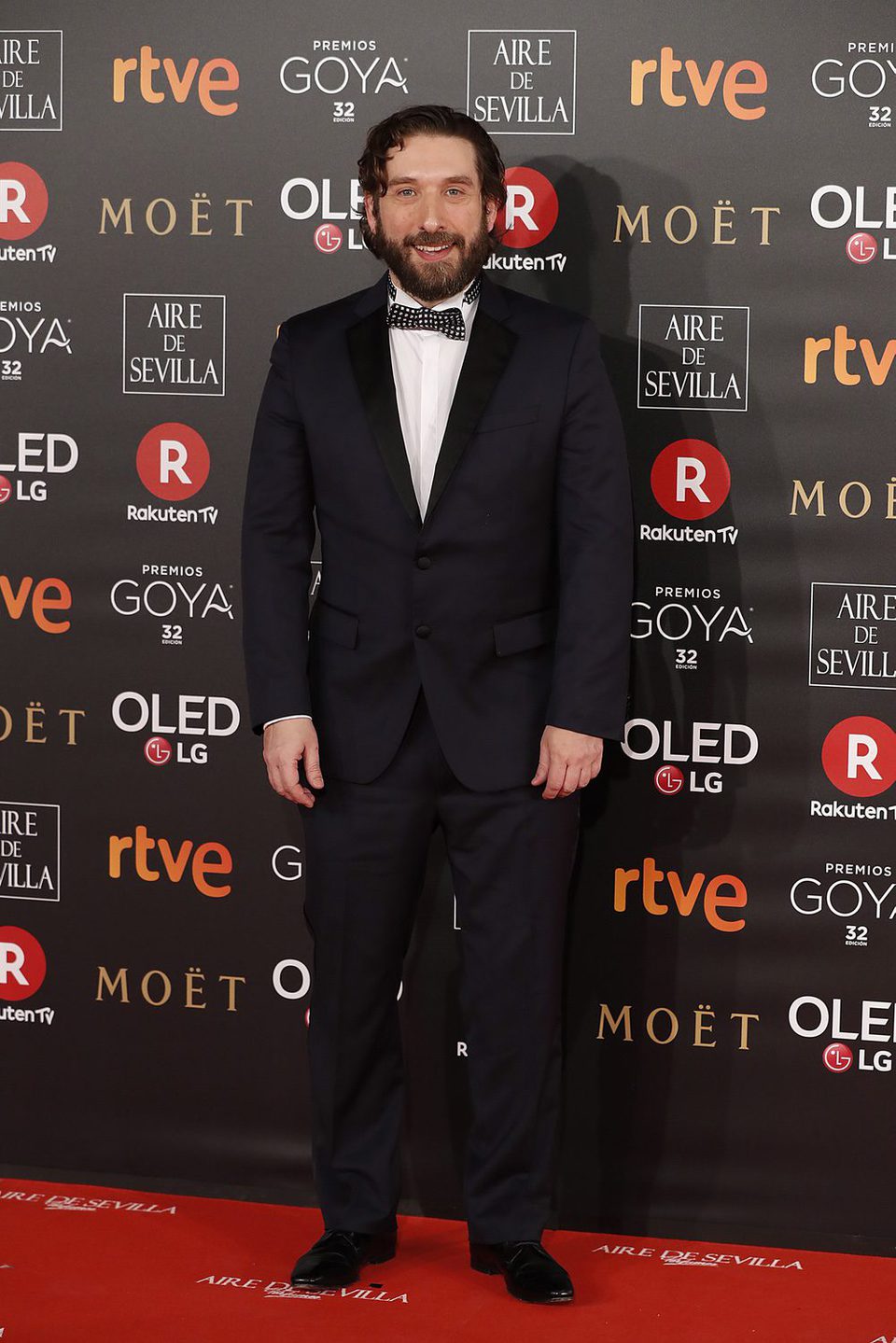 Sergio G. Sánchez en la alfombra roja de los Premios Goya 2018