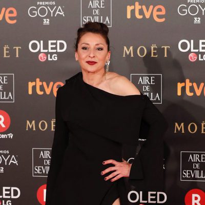 Mariola Fuentes en la alfombra roja de los Premios Goya 2018